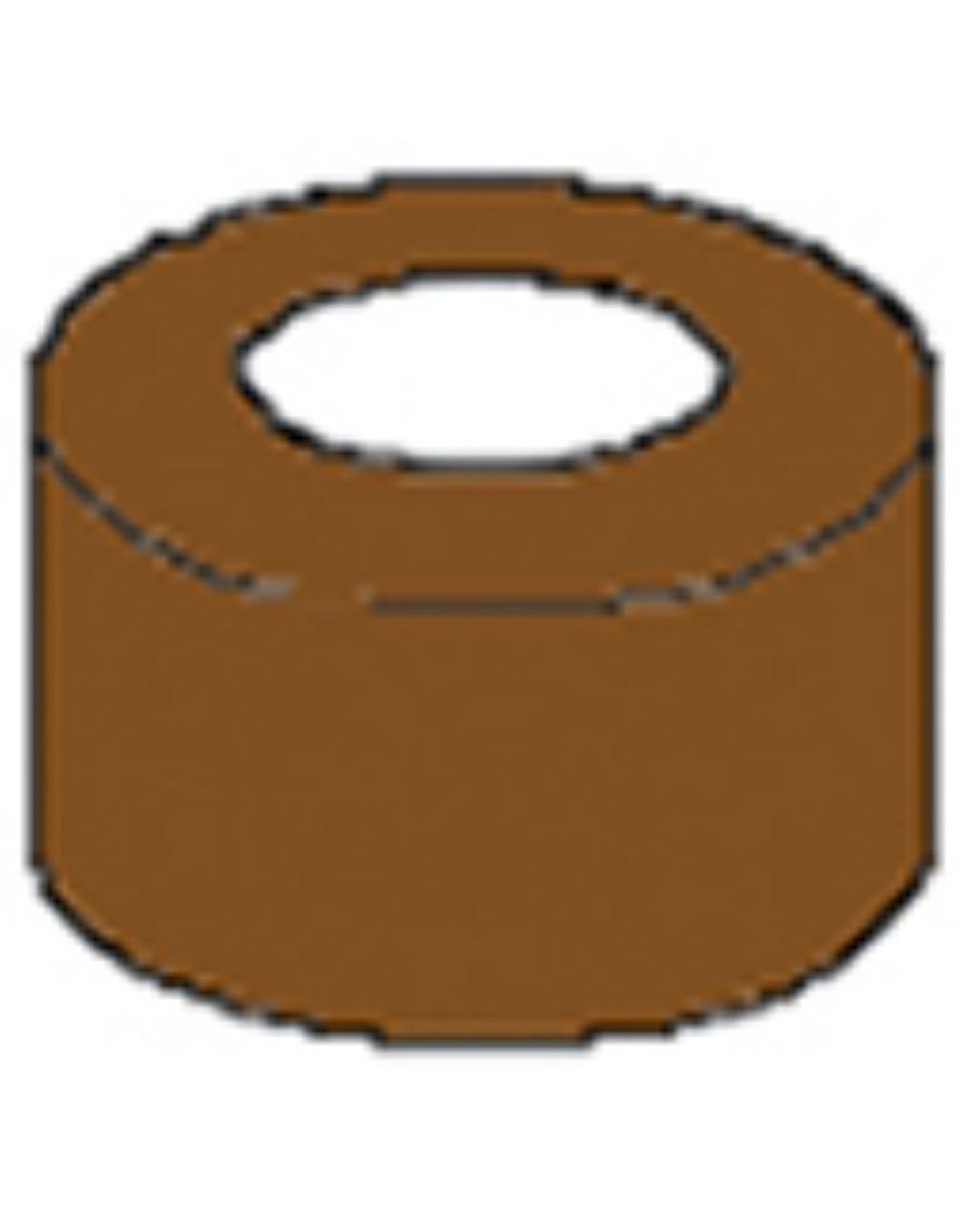 Anneaux de couleur, marron, paquet de 50-0