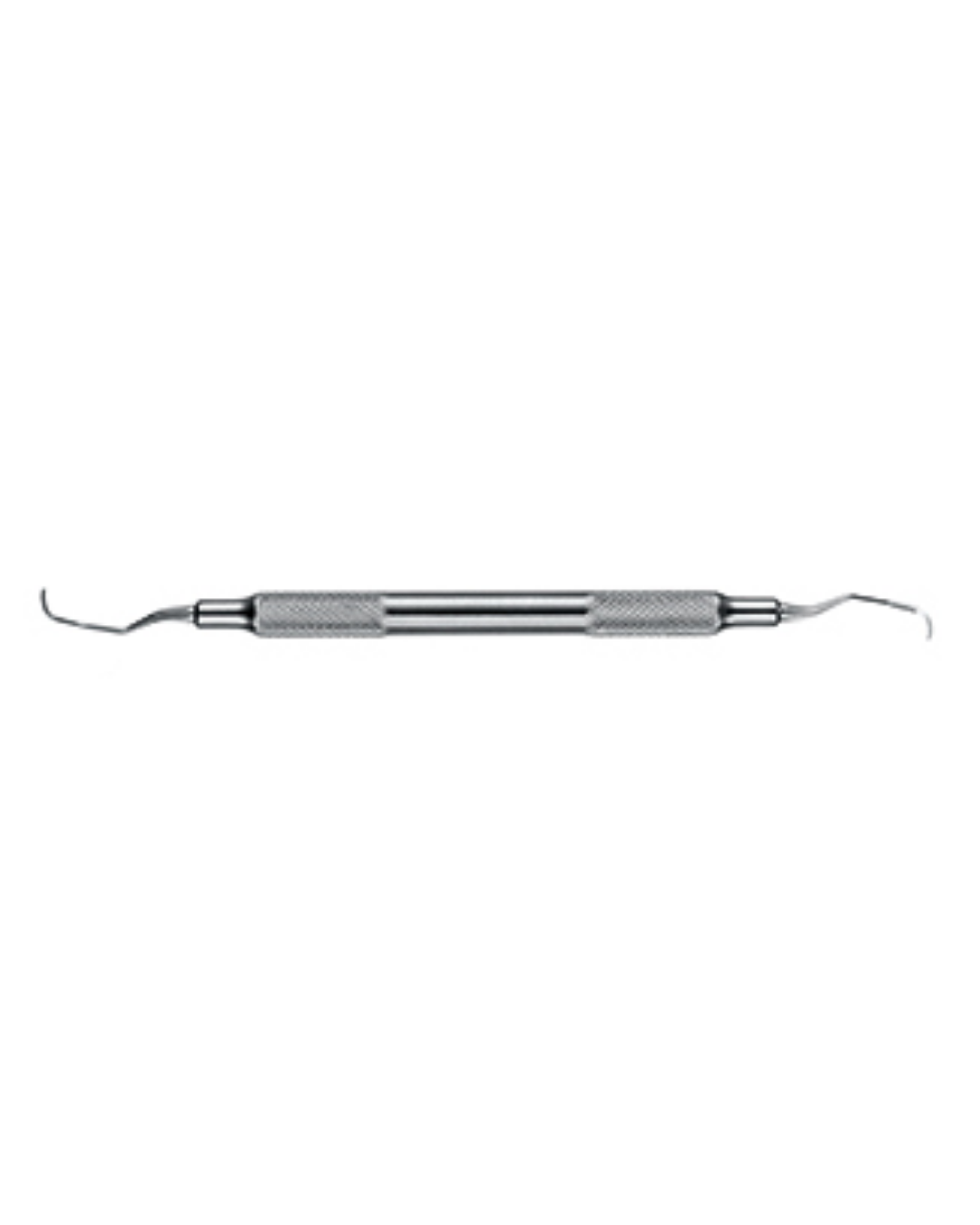 Curette parodontale 1/2 LONG pour prémolaires/molaires mandibulaires Manche rond 17cm-0