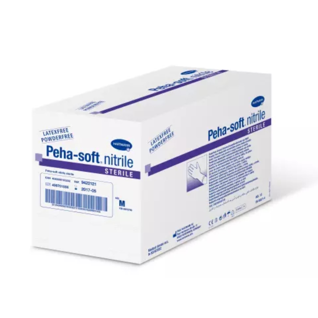 Gants stériles nitrile - Peha-Soft - boîte de 50 paires-0