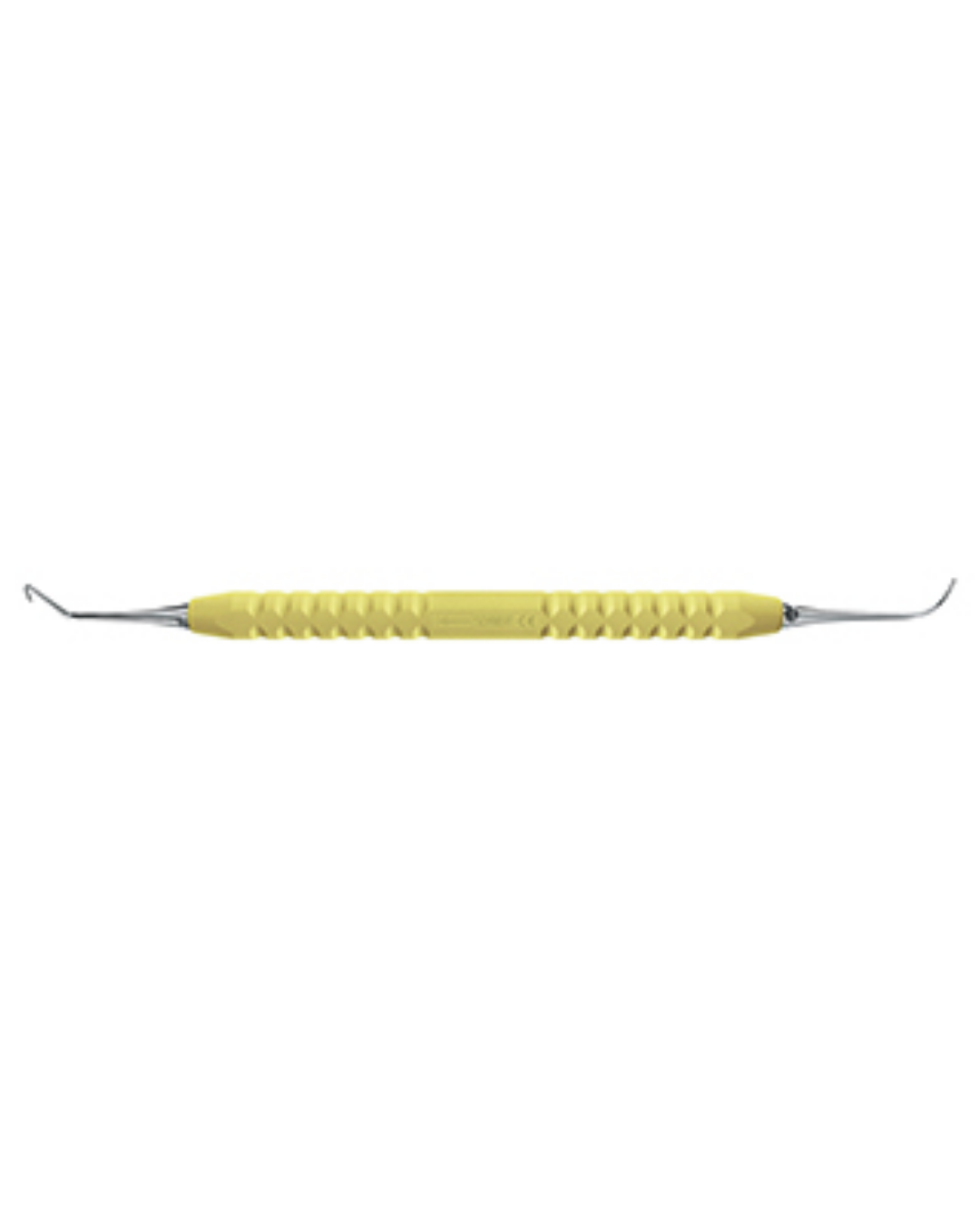 Instrument micro boule, rétro, plugger Ø 0,8 / plugger Ø 0,5 mm 130° angulé, poignée jaune-0