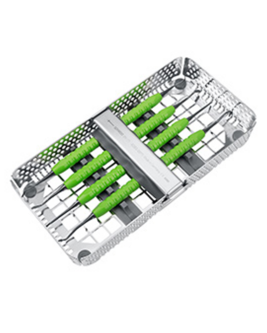 Kit d’instruments pour composite avec 4 poignées vertes composit-Instruments-0