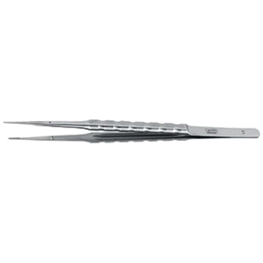 Micro-pince selon Cooley, droite 17,5 cm, inox, goupille de guidage SCHWERT DESIGN, largeur 1,0 mm-0