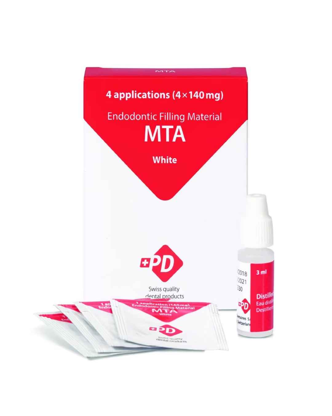 MTA White 4 x 140 mg + flacon eau pure-0