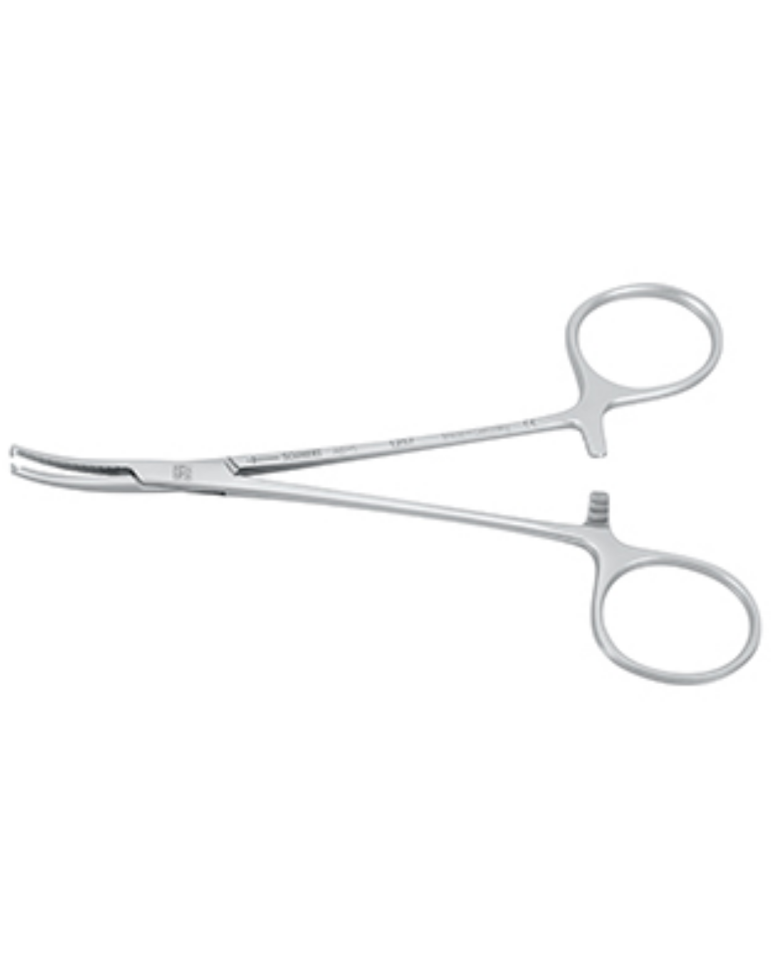 Pince hémostatique, HALSTED-MOSQUITO dents 1x2, courbé 12,5 cm-0