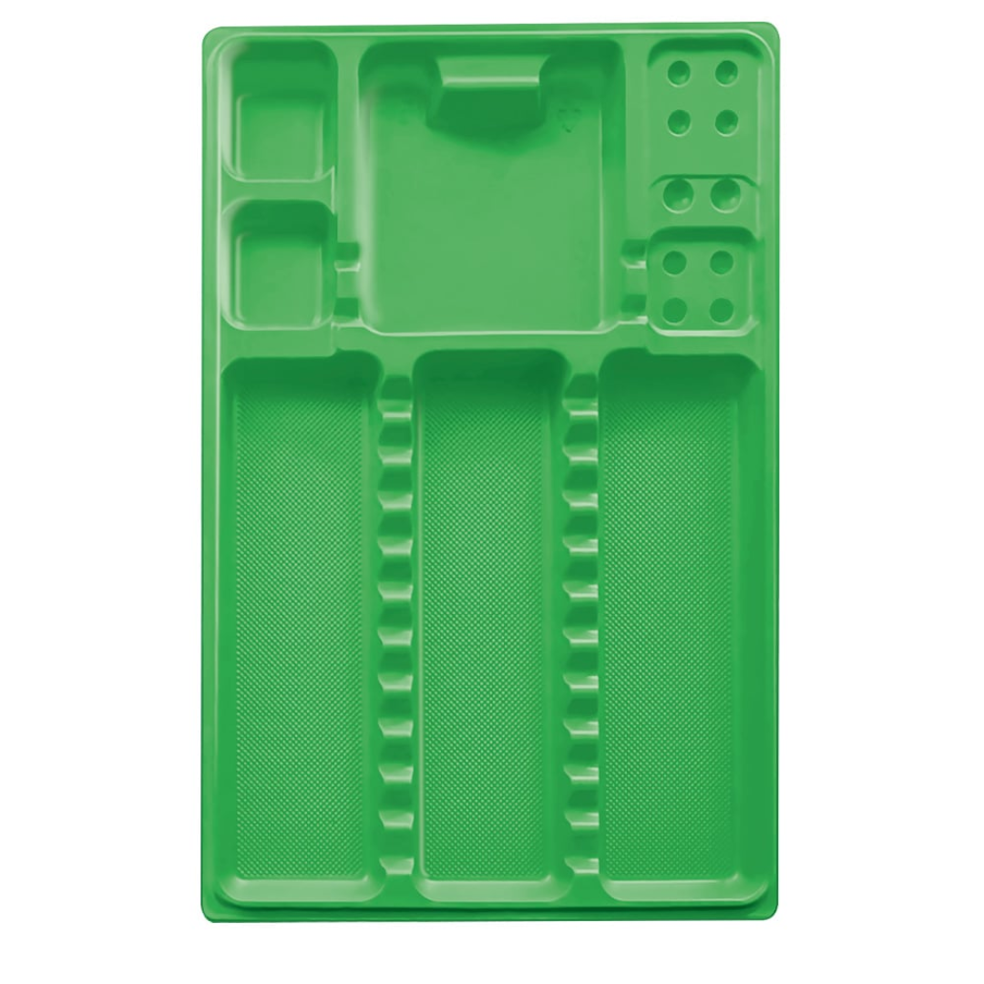 Plateaux jetables blancs & colors. Lot de 400-5