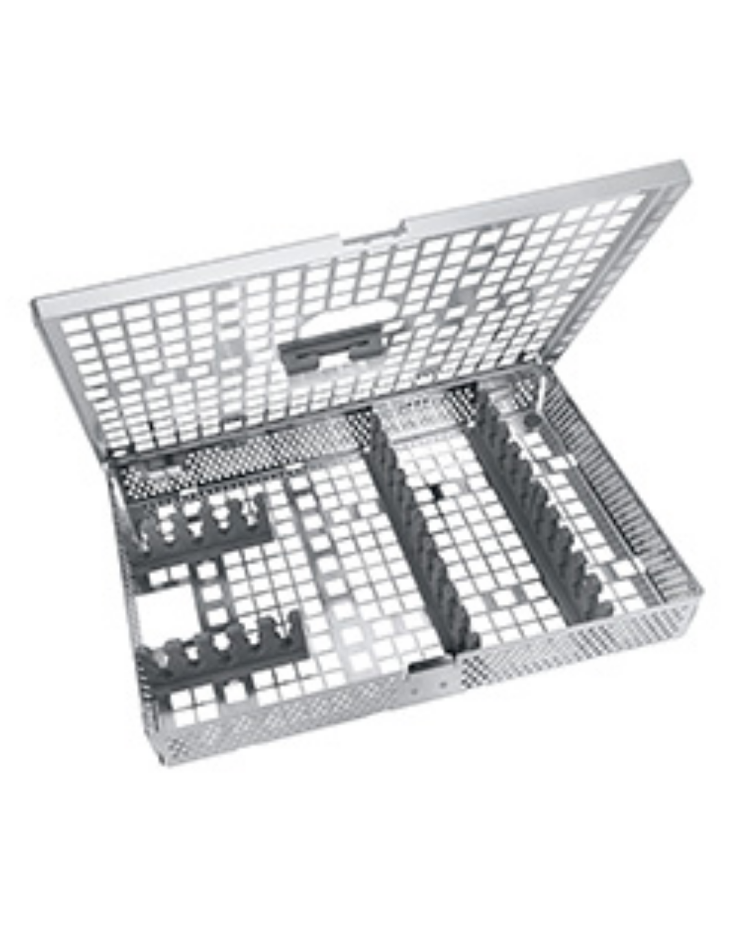 SCHWERT Protector-Basket 1/1 avec supports et porte-instruments dans le couvercle 266 x 180 x 36 mm-0