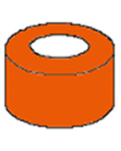 Anneaux de couleur, orange Paquet de 50