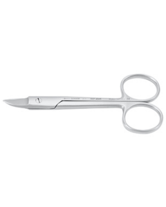 Ciseaux couronne BEEBEE dentelés courbées de 12 cm