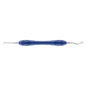 Combiné d’instruments Dissection Tip M4 x 0.5, insert dorsal 90° Bar Ergo Grip Blue