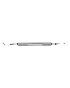 Curette parodontale 1/2 LONG pour prémolaires/molaires mandibulaires Manche rond 17cm