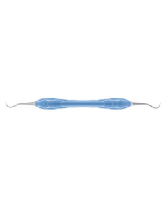 Détartreur Hygienist H6/H7 version fine en épée Manche Ergo turquoise-bleu clair