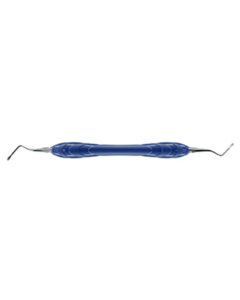 Excavateur chirurgical 1,4 mm plat à double extrémité, poignée de conception SCHWERT Ergo bleue