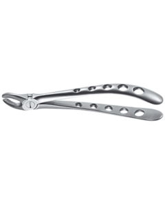 Forceps, Engl. Modèle, fig. 17 pour les molaires supérieures droites Tac-Traction, 16cm