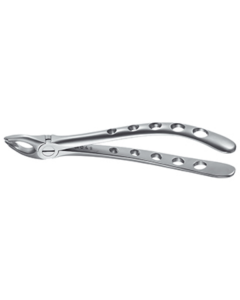 Forceps, Engl. Modèle, fig. 35 prémolaires supérieures, becs spéciaux fins, grande portée 16cm