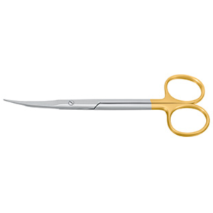 GOLDMANN-FOX TC Ciseaux de gingivectomie 13,0 cm insert en carbure, micro-denté incurvé