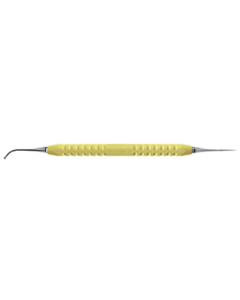 Instrument boule, rétro Ø 1,5 mm, spatule droite manche jaune