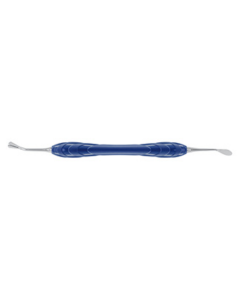 Instrument combiné, tamper 5mm, cuillère 6mm, en épée Ergo poignée bleue