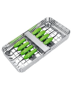 Kit d’instruments pour composite avec 4 composit-instruments, poignée design SCHWERT Ergo verte