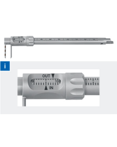 Pied à coulisse Krekeler pour la mesure des implants. Avec vis de fixation.