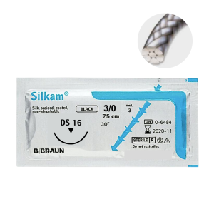 Silkam - Non-résorbable - Soie tressée