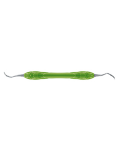 TAYLOR - Sickle Scaler vert de taille moyenne adapté au contour de la dent, pour tous les espaces interdentaires T2/3.