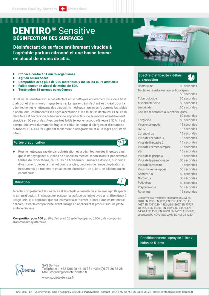 Documentation - Dentiro Sensitive - OCC